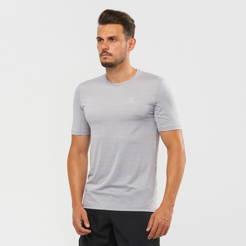 Salomon Israel OUTLINE - Mens T shirts - Grey (FQRS-26739)